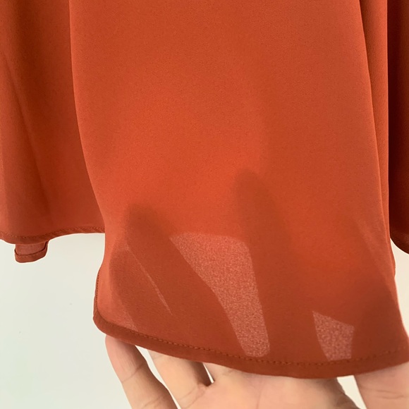 NWT Forever 21 Rust Color Mini Swing Skirt - Picture 5 of 11